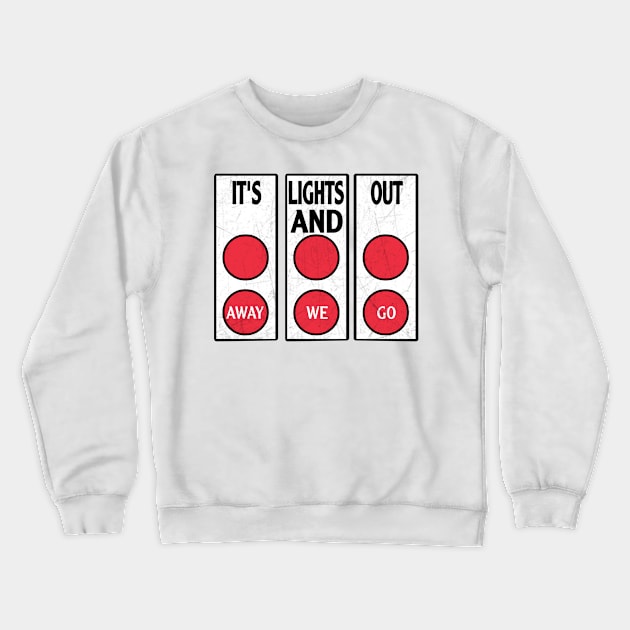 It's Lights Out And Away We Go Crewneck Sweatshirt by Titou design